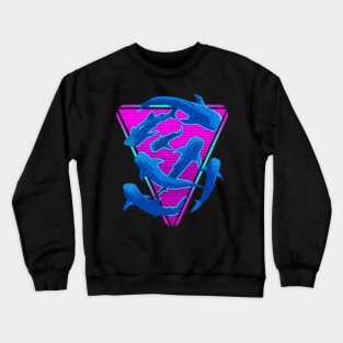 Retro Shark Whale Crewneck Sweatshirt